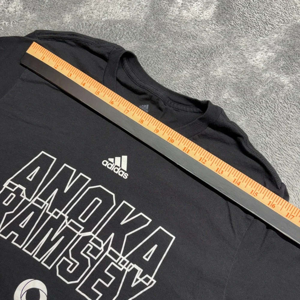 Adidas Long Sleeve‎ Tee Men XL Black Good Anoka Ramsey Graphic Shirt